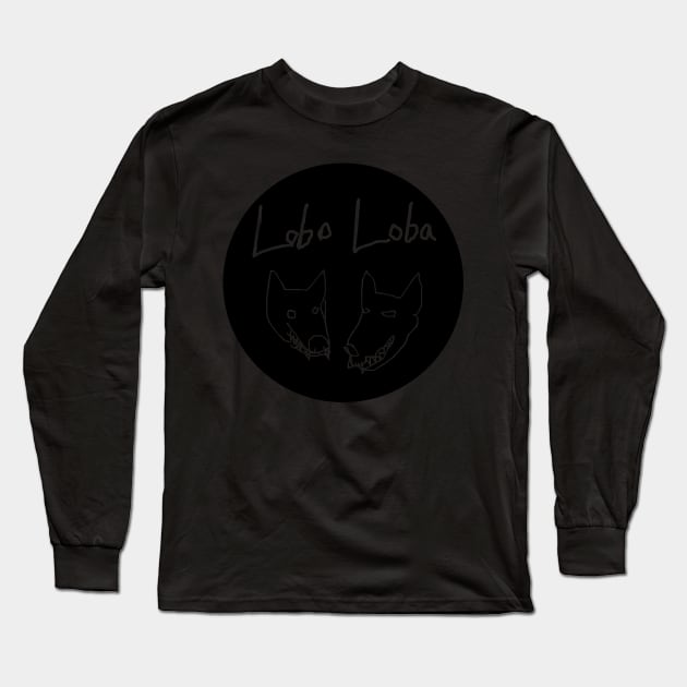 Lobo Loba round design Long Sleeve T-Shirt by HRNDZ